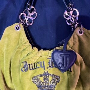 Juicy Couture Green and Black Shoulder Bag